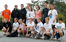 The Frederick County Middle School cross-country crew
