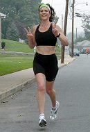Top local finisher Mary Fortney